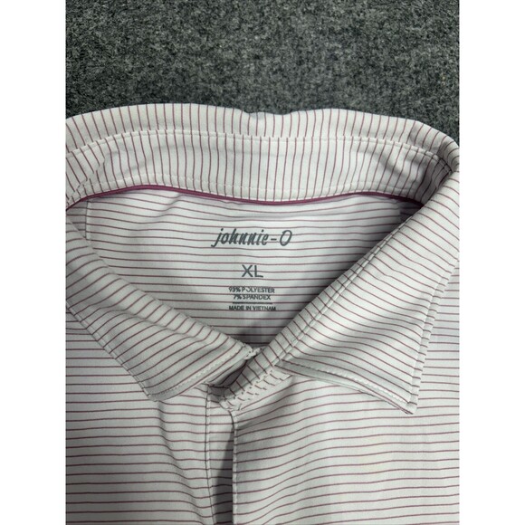 Johnnie-O Golf Polo Shirt Men's XL Short Sleeve Striped Hangin Out Surfing - Picture 4 of 7